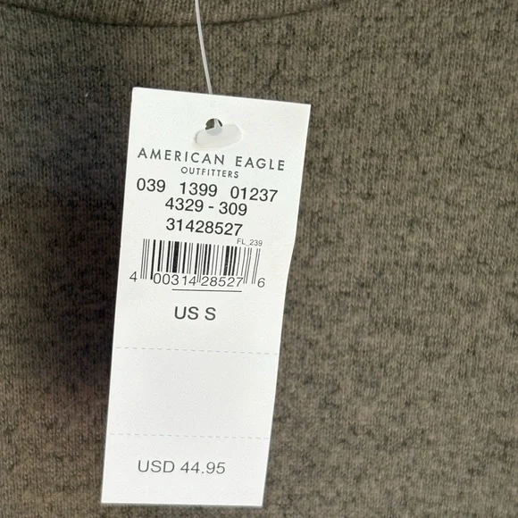 NWT American Eagle Mock Neck Lightweight Sweater Dress Green Size Small - Picture 4 of 6